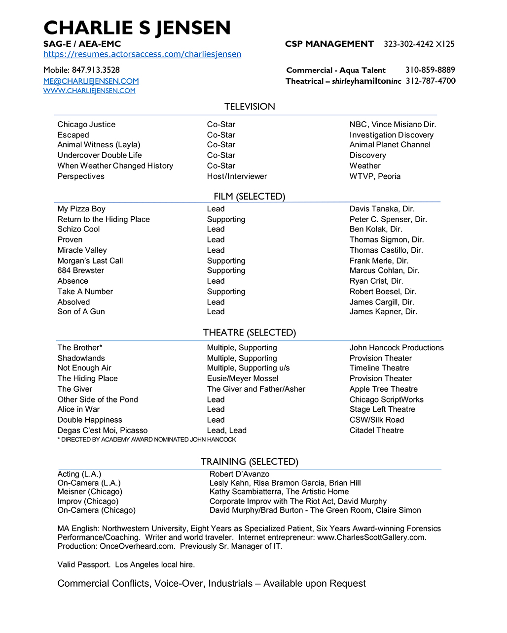 resume - for PDF click above
